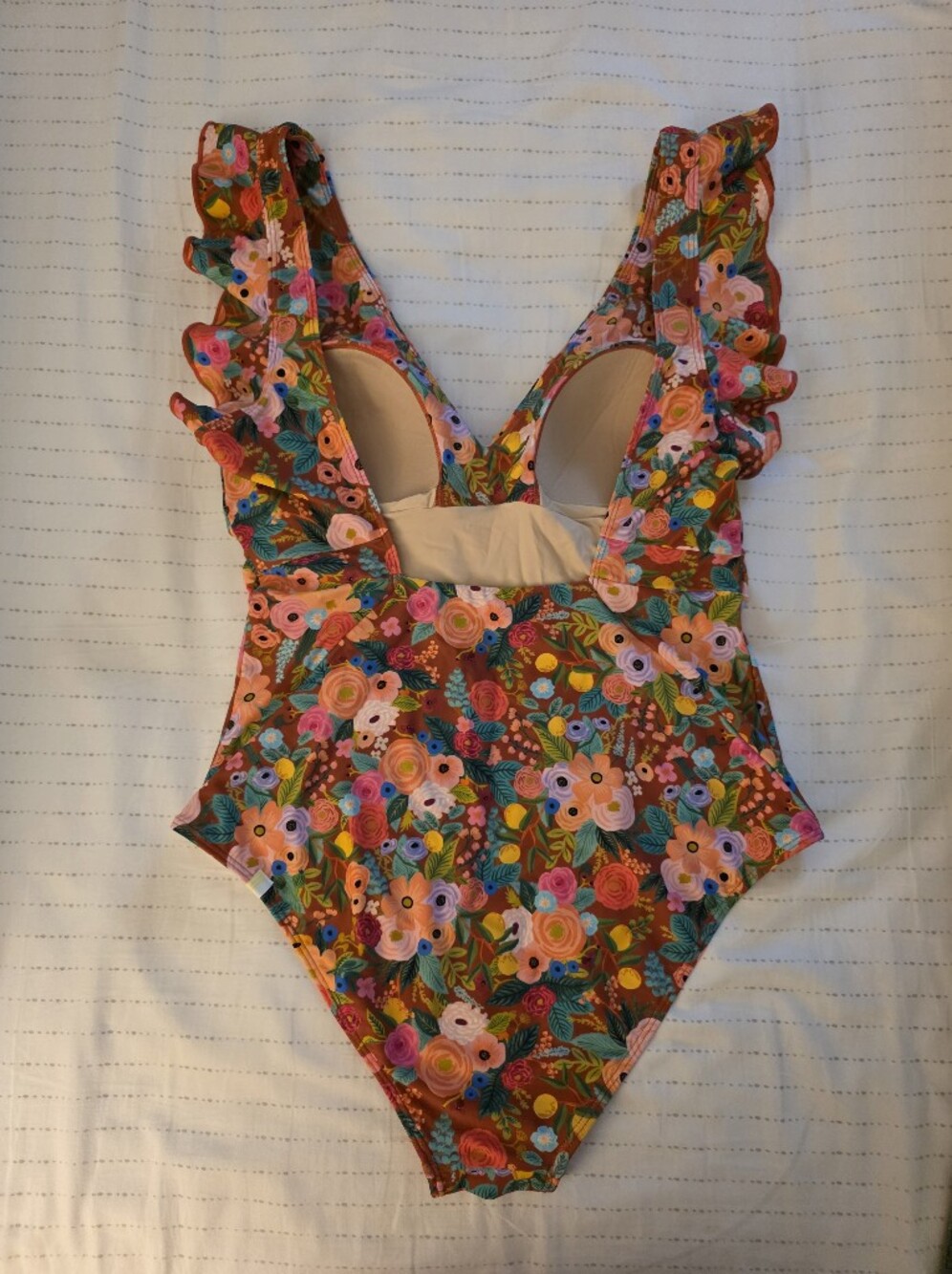 summersalt x Rifle Co. Floral One-Piece Swimsuit Ruffle Backflip M 8 - Picture 2 of 3
